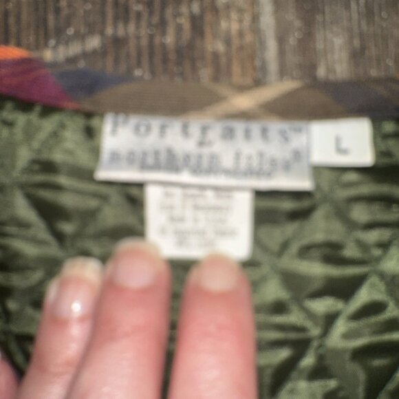 VTG Plaid Vest Lined Northern Isles Women’s L button up Classic Tailored - Picture 2 of 7
